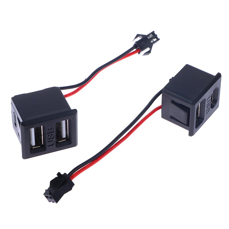 1 шт. двухслойная USB-розетка типа C, гнездо для зарядки лампы, розетка с кабельным разъемом