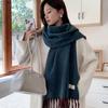 Korean Style High-End Milk Velvet Small Leopard Print Scarf Autumn Winter Warm Versatile Cashmere Blend Couple Neck Wrap