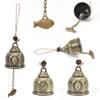 Fashion Feng Shui Wind Chime Buddha Statue Pattern Bell Fortune Home Car Hanging Decor