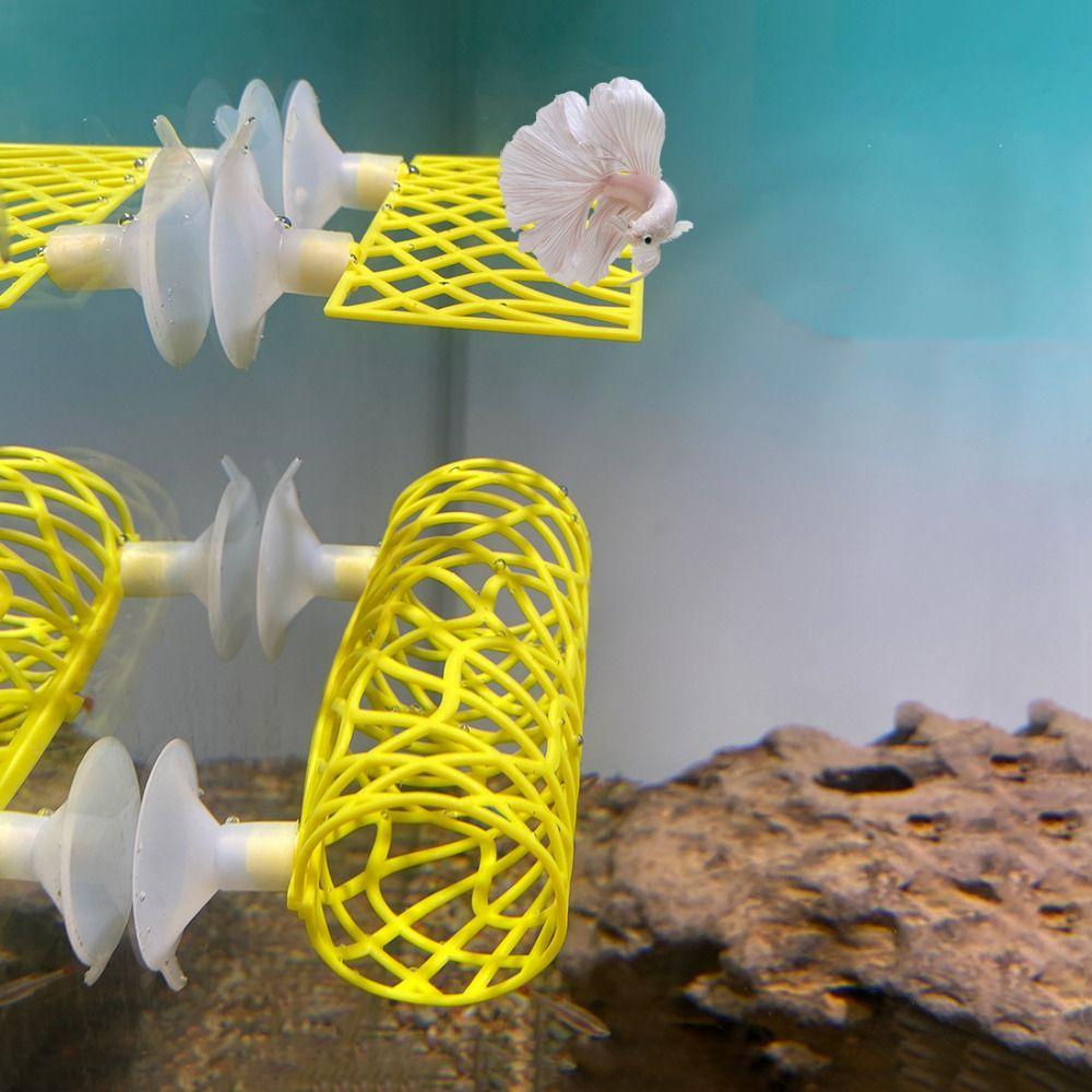 2pcs/set Flexible Betta Hidden Resting Tube Plastic Betta Fish Tunnel Shrimp Hollow Tunnel  Aquarium