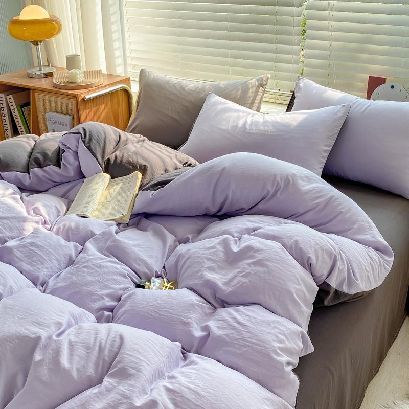 Постельное белье Покрывало с наволочкой простыня односпальное постельное белье пододеяльник Постельное белье с застежкой-молнией Queen/King