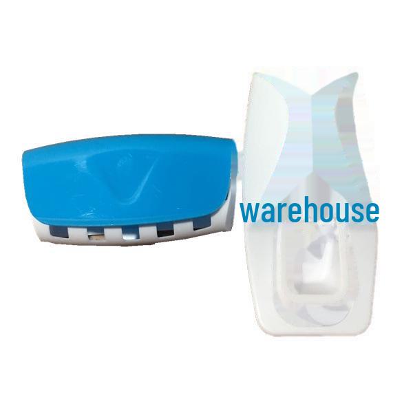 Wall-Mounted Automatic Toothpaste Dispenser and Toothbrush Holder