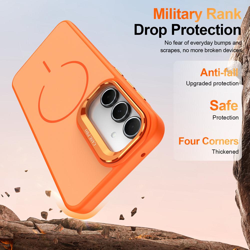 KEYSION Матовый чехол-подставка для телефона с покрытием Soft-touch для Samsung A55 5G A35 A25 A15 4G, Магнитная противоударная задняя крышка для Galaxy A05S