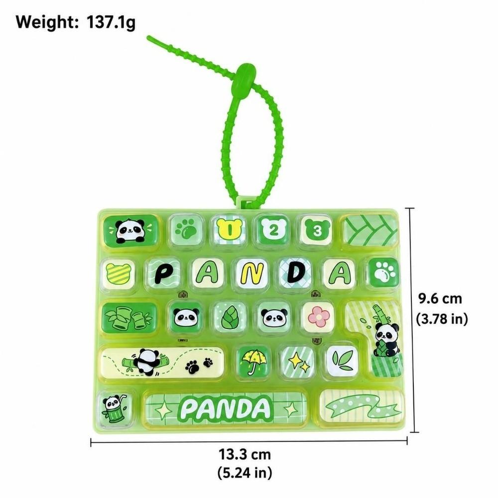 Decompression Button Fidget Keyboard Keychain Mechanical Keyboard Toy  Party Favor Gift
