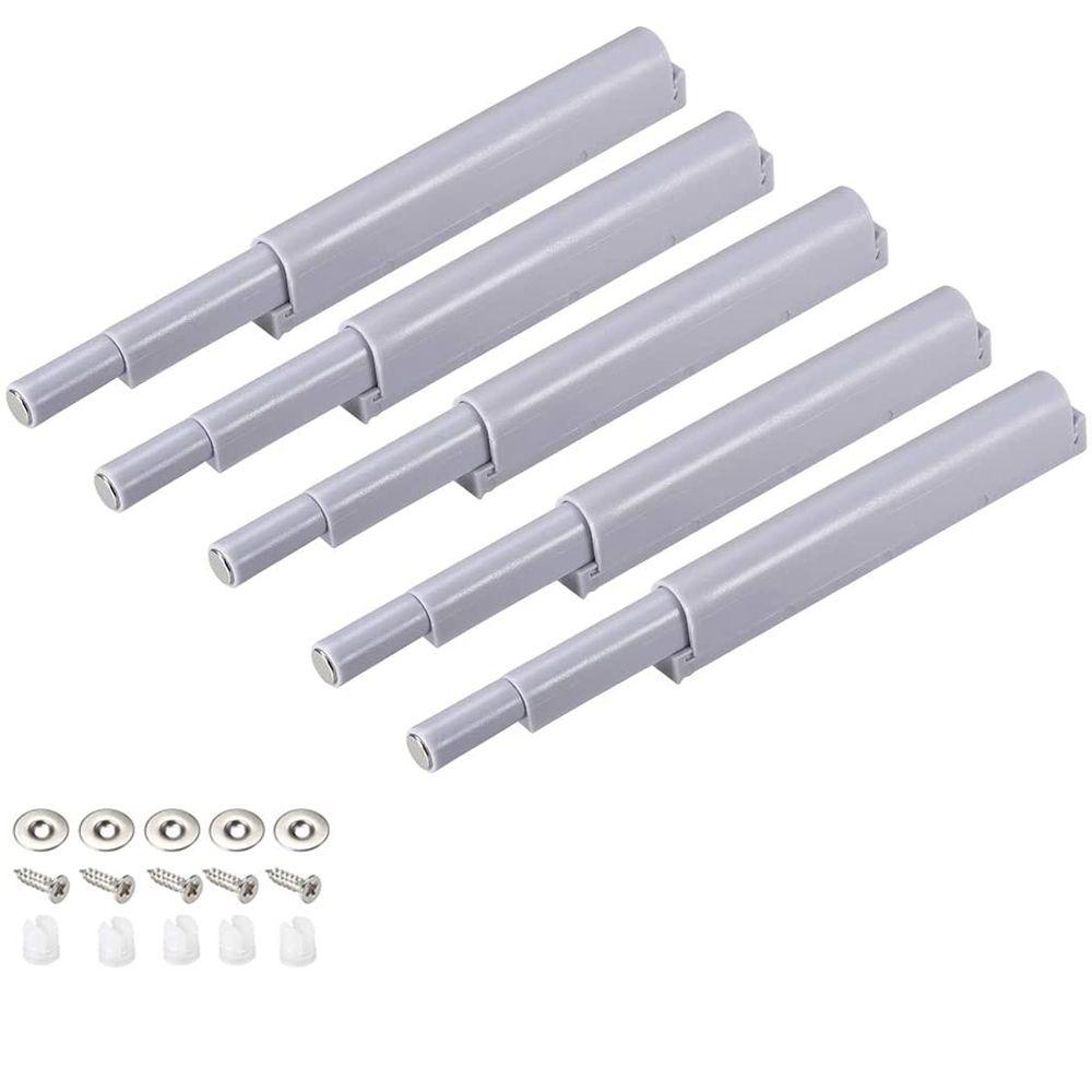 5PCS Kitchen Cupboard Drawer Soft Close Door Stop Cabinet Catches Damper Buffer Push To Open