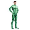 Unisex Funny Cosplay Jumpsuit Green Pet Bodysuit With Dog Tail Halloween Animal Zentai Suit Carnival Party Stage Showing Catsuit