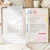 4 Pieces DIY Journal Engraving Stencils Rust-proof Planner Ruler Letter Template Scrapbooks