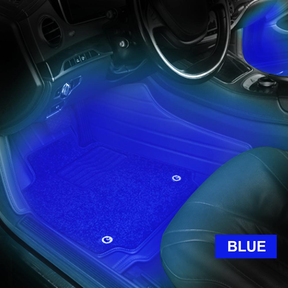 Пульт дистанционного управления/голосовое управление 24/36/48/72 светодиодные лампы для украшения автомобиля, атмосферная лампа, автомобильные интерьерные декоративные светильники, светодиодные лампы для ног автомобиля, окружающая лампа