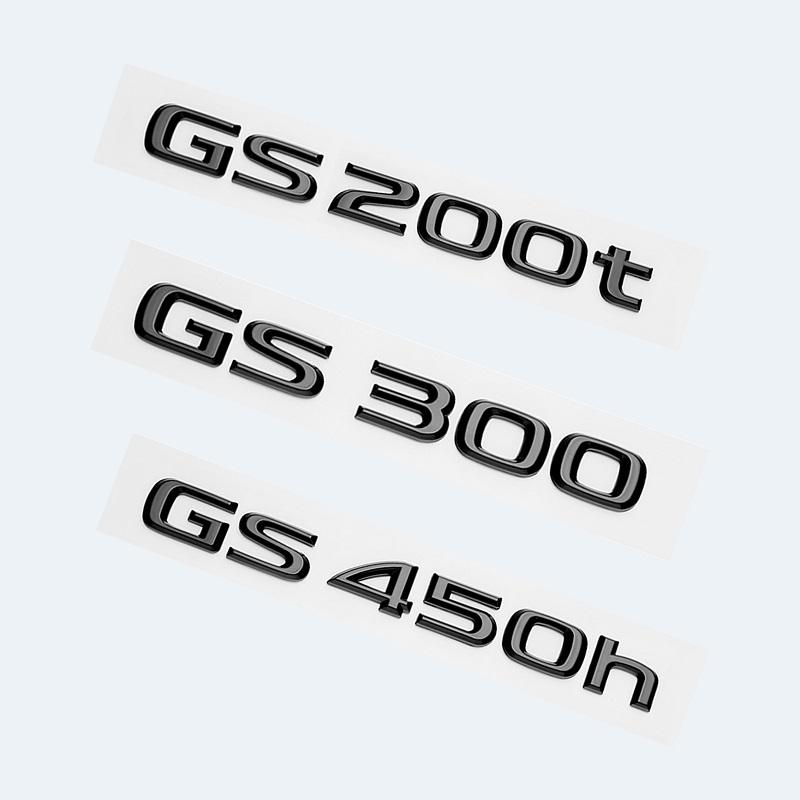 Для Lexus GS200t GS250 GS300 GS350 GS430 GS460 GS450h HYBRID задний багажник с логотипом глянцевый черный ABS эмблема модернизация с надписью