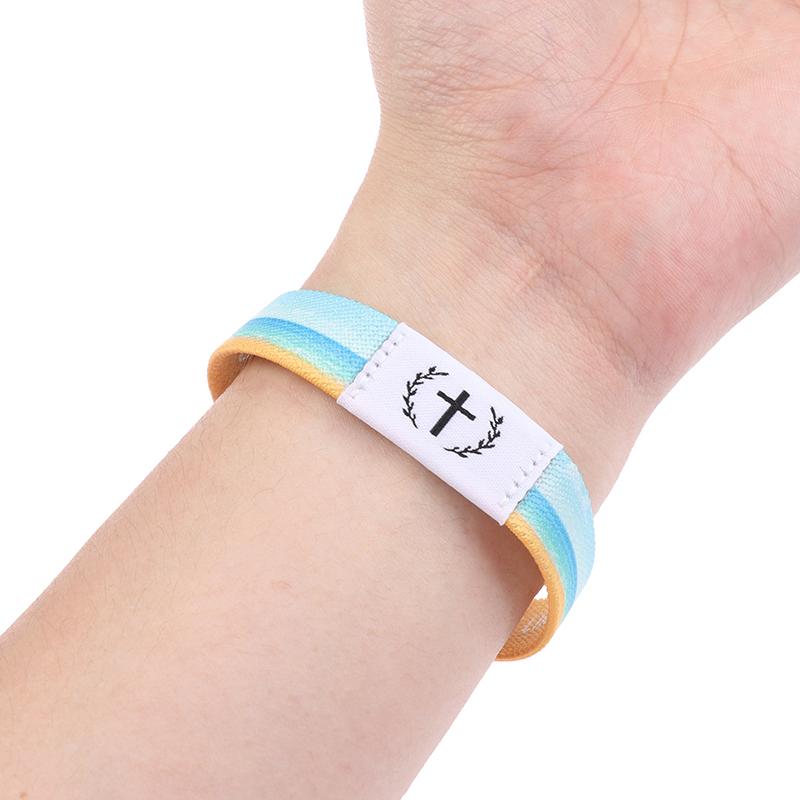 Носимый библейский браслет Религиозные браслеты Христианский браслет с ежедневным библейским стихом с NFC RFID эластичным браслетом