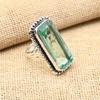 Aqua Apatite Gemstone Handmade 925 Solid Sterling Silver Jewelry Ring For Wedding Gift
