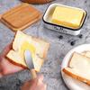 Прямоугольная масленка с ножом - Контейнер для хранения сыра и продуктов