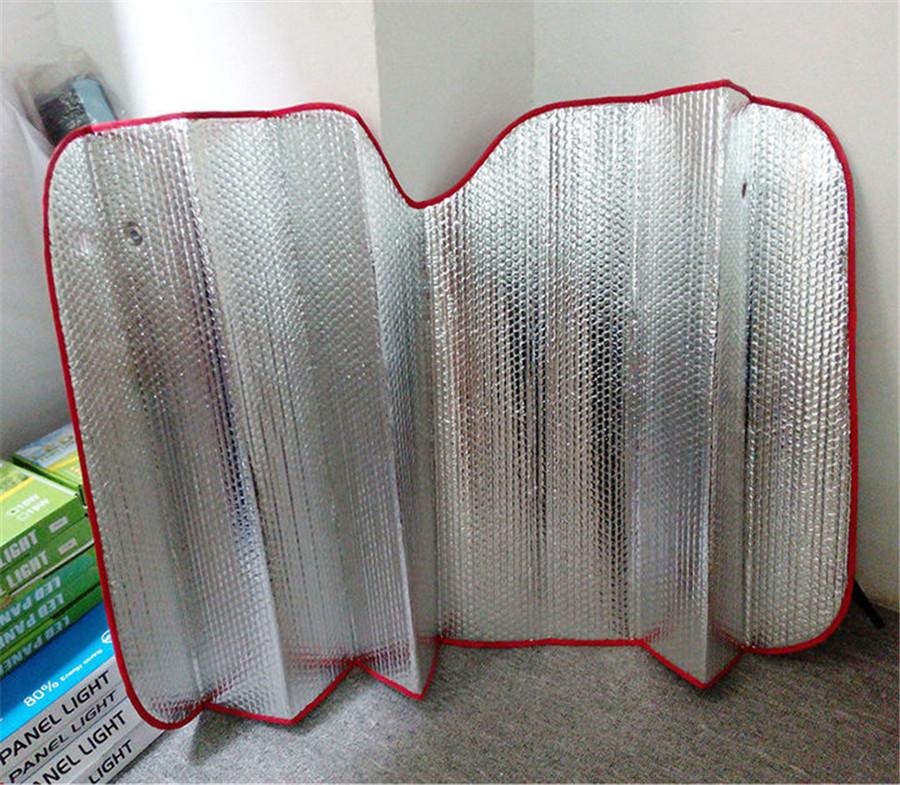 Aluminium Foil Car Windscreen Sun Shade Visor Cover Anti-UV Heat Blocking Black