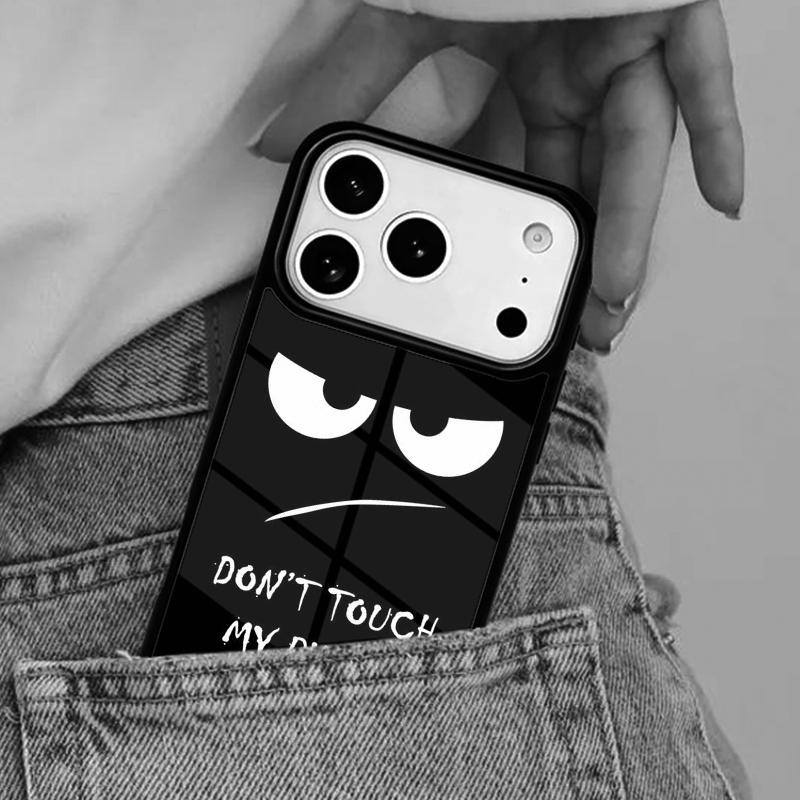 Не трогай мой телефон Забавный смешной чехол для телефона для iPhone 16e 15 14 13 12 17 Pro Max Plus Air 17pro Чехол Coque