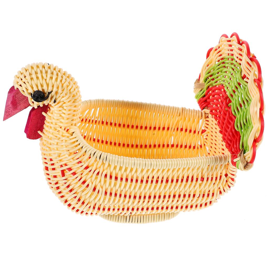 Фруктовая корзина, плетеная сервировка, рог изобилия, корзины для закусок, контейнеры для еды с крышками, украшение