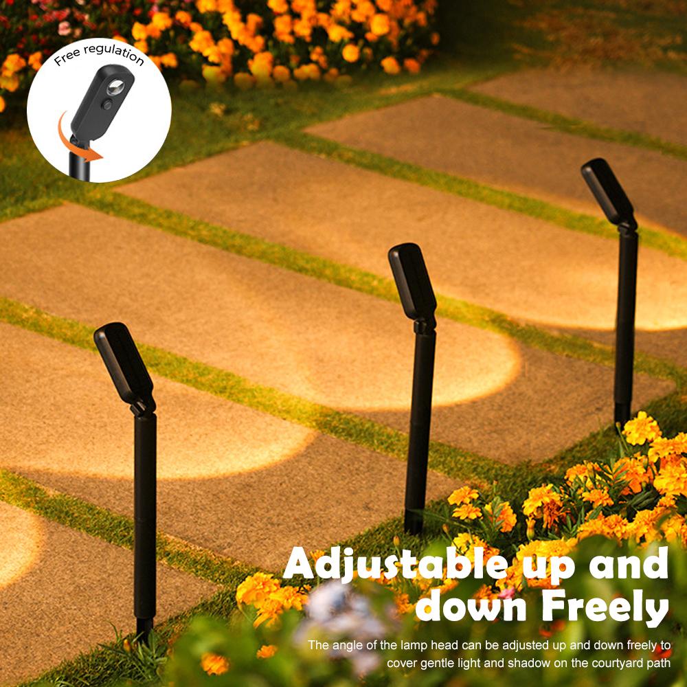 1/4 Packs Solar Garden Lights Outdoor Solar Pathway Lights Waterproof Garden Landscape Spot Lighting For Path Lighting Decor