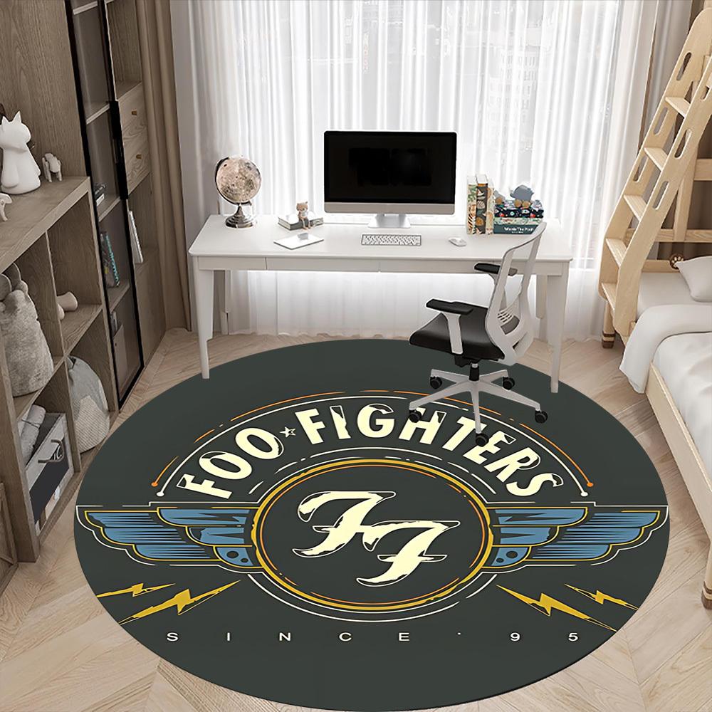 1 шт. Коврик для стула группы Foo Fighters для офиса, нескользящий, легкий, машинная стирка, для офисного праздничного декора