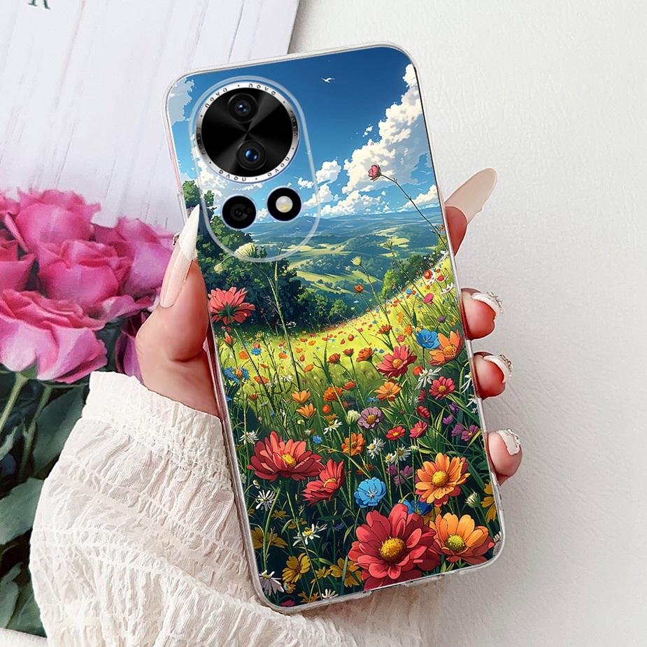 Чехол для Huawei Nova 13 Nova12 BLK-AL00 Новый Роскошный Расписной Чехол Мягкий Силиконовый Чехол для Телефона Для Huawei Nova 12 Pro Nova13 Pro Сумки