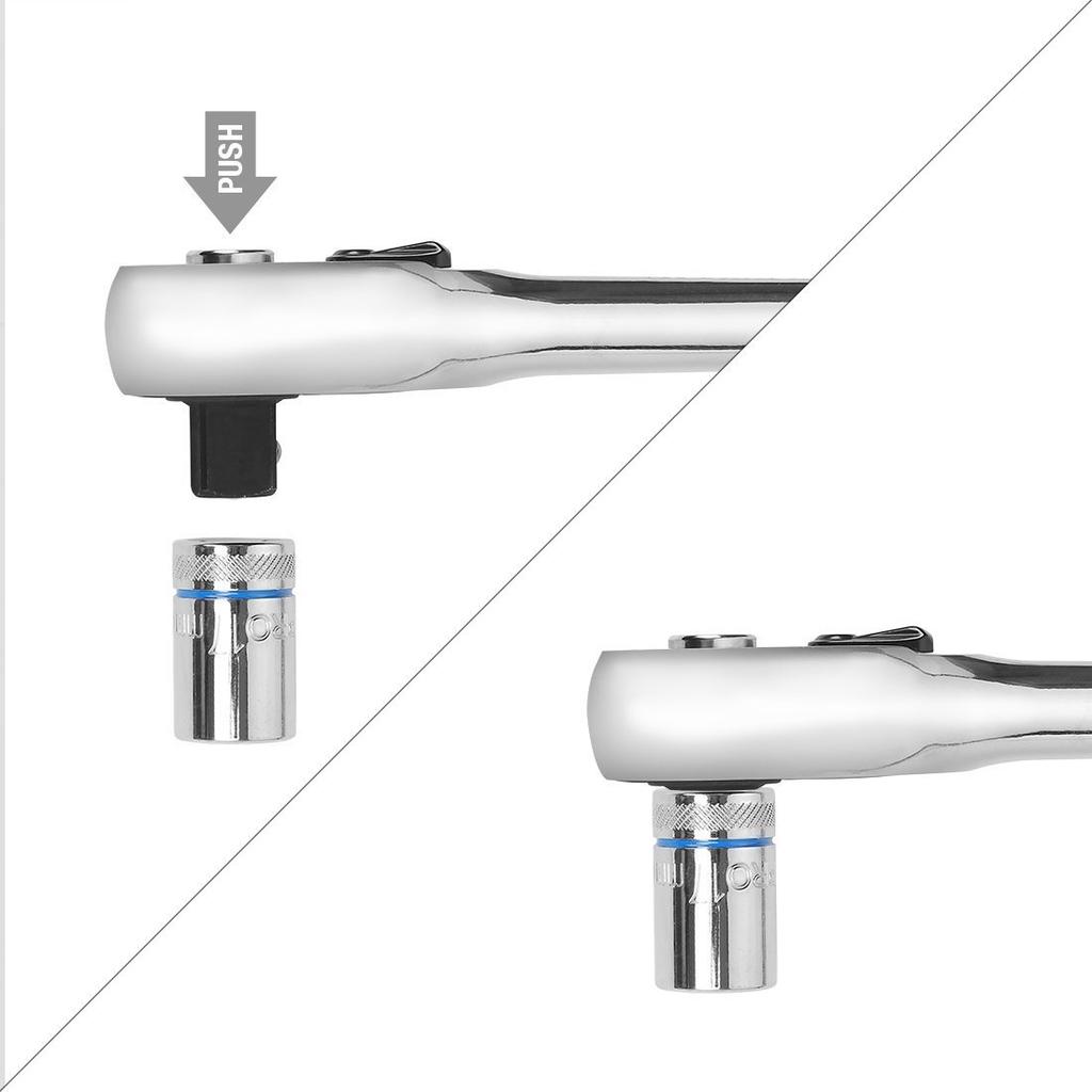 Набор торцевых ключей WORKPRO, дюймовый набор инструментов, гаечный ключ с храповым механизмом Harley, для технического обслуживания автомобилей и мотоциклов, набор из 164 предметов