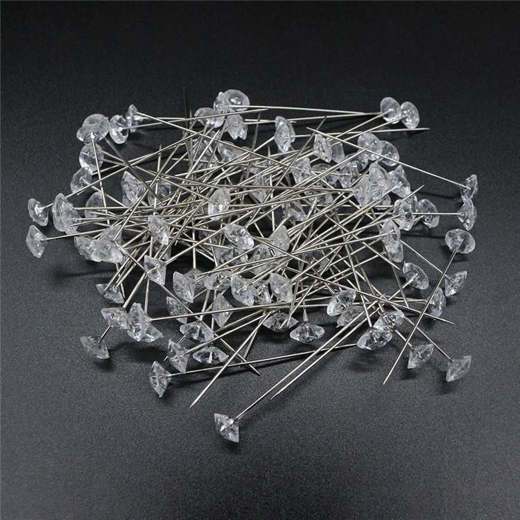 Multi-Color Diamond Acrylic Scarf Pin - Crystal Sofa Fixing Needle
