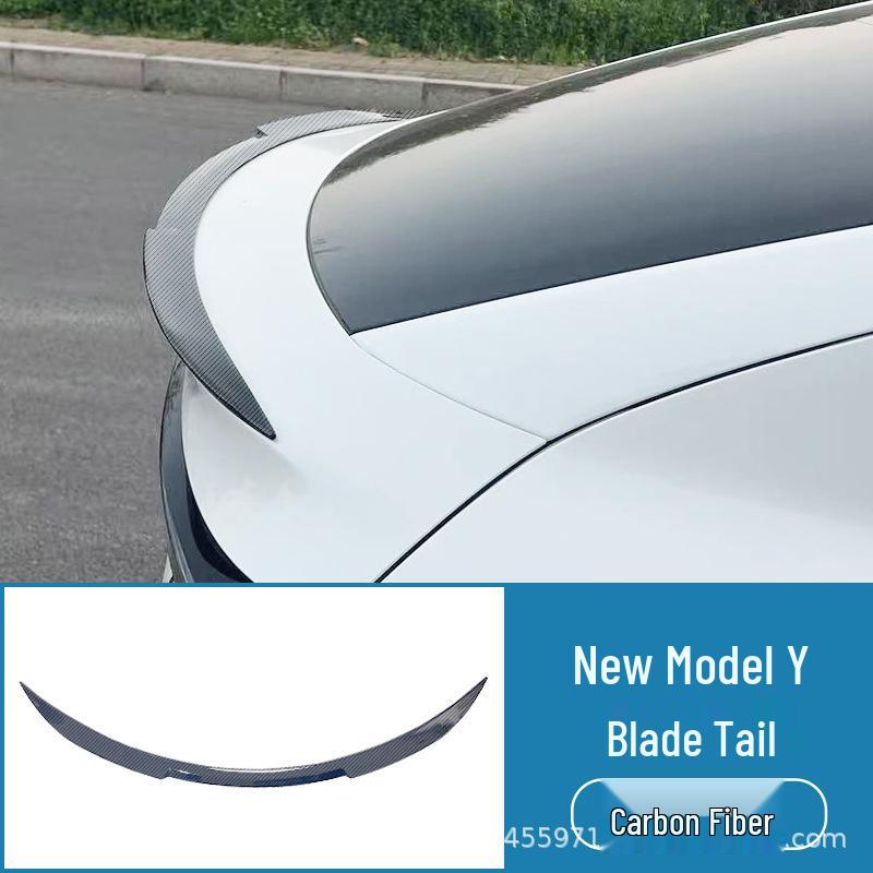 Compatible Rear Wing for 2025 Tesla Model Y High-Performance Original Blade Modification