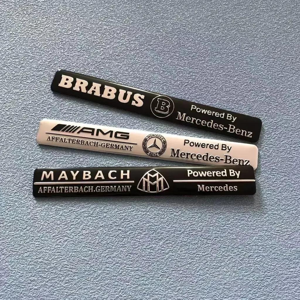 Для Mercedes Benz AMG Brabus Maybach Smart W204 GLC CLA GLK W205 W203 W206 W108 W124 W126 Алюминиевая наклейка-значок автомобиля Аксессуары qqq1