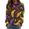 Round Neck Long Sleeve Sweatshirts For Women Print Graphic Top Casual Basic Tops Pullover