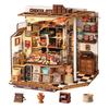 Rolife Miniature House Kit Dollhouse DIY LED 3D Puzzle Chocolate Shop Handmade Kit Doll's House