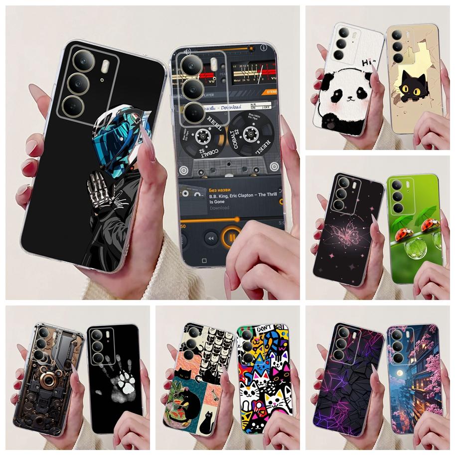Silicone Case For Realme C75 4G Cover Cool Machine Panda Animals Soft Clear Slim Shockproof Bumper For RealmeC75 C 75 2024 Coque