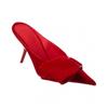 Ferragamo Asymmetric Bow Velvet Pump Red