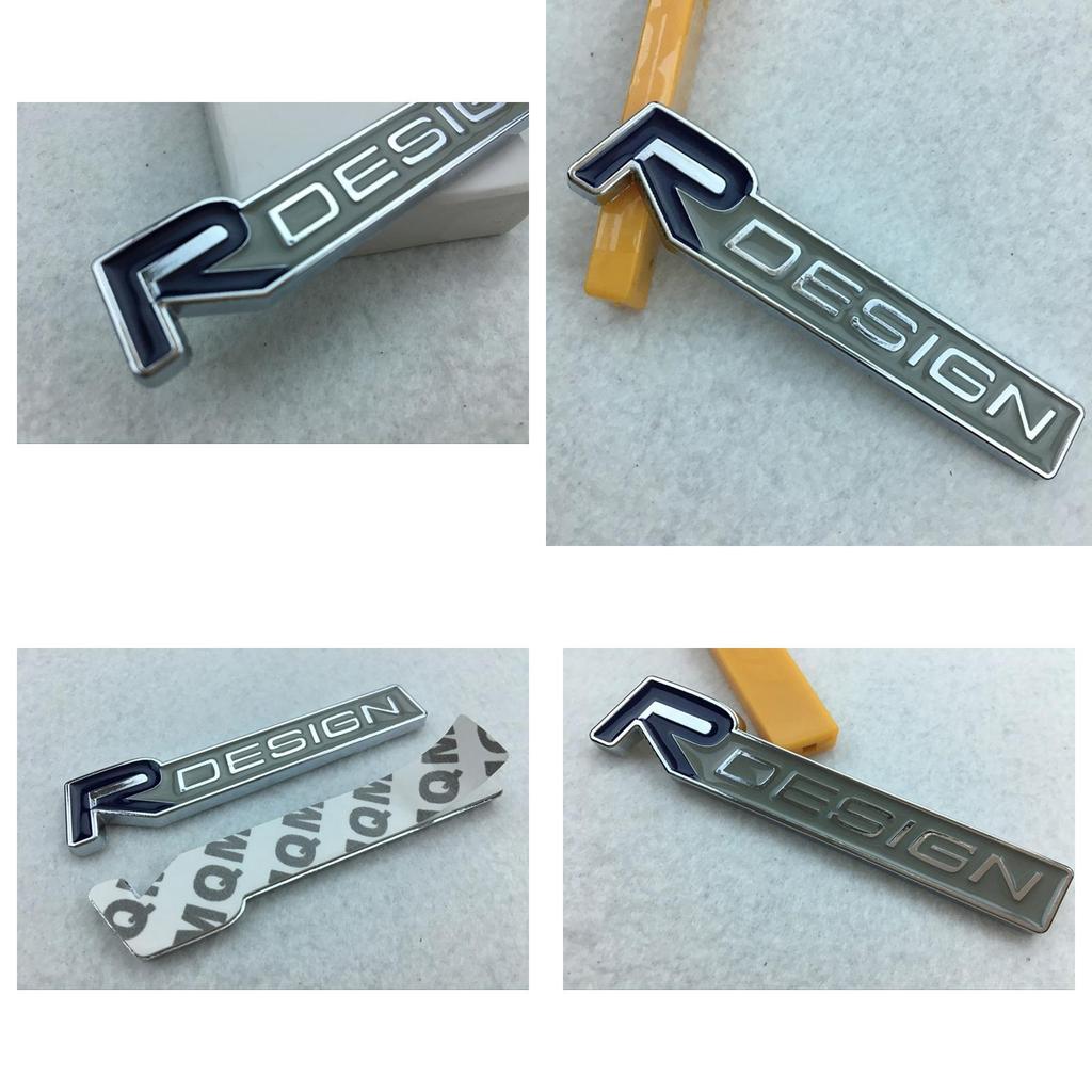 Stylish 3d Metal R Design Rdesign Letter Emblem Badge Car Decal For Volvo Xc60 X