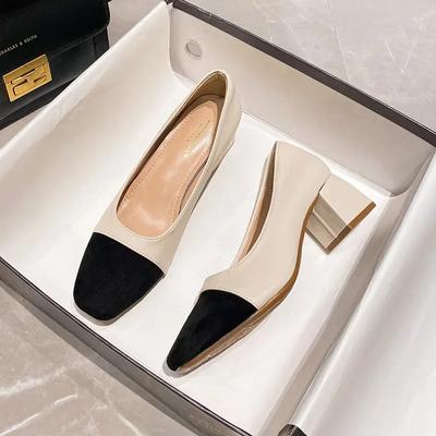 Женские туфли на высоком каблуке класса люкс, дизайнерская обувь, французская осень, новые повседневные туфли-лоферы для офиса, туфли-лодочки Zapatillas Mujer 2024