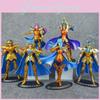 Золотые фигурки-модели Saint Seiya из ПВХ для коллекционеров аниме