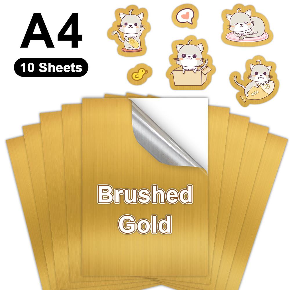 10 листов прозрачной виниловой бумаги для печати формата А4, глянцевая белая водостойкая самоклеящаяся копировальная бумага для всех струйных принтеров