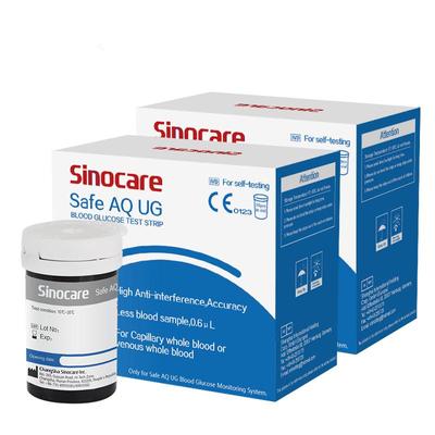 50/100 шт. тест-полоски на мочевую кислоту и глюкозу в крови для безопасного AQ UG монитора диабета подагры беременных