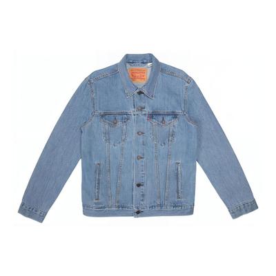 Levis Solid однобортная джинсовая куртка с карманами Мужская верхняя одежда синяя 72334-0131