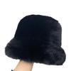 Y2k пушистые искусственные меховые панамы для женщин из кроличьего меха, теплая толстая плюшевая зимняя шапка для женщин, роскошная хип-поп-вечеринка, панама, кепка рыбака