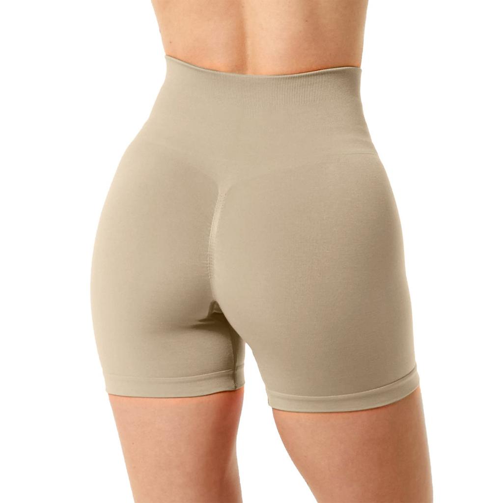 Workout Butt Lifting Shorts For Women High Waisted Seamless Gym Yoga Booty Shorts