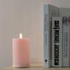 LED Candle Light with Remote Control 15cm Set of 2 Battery Operated Candles with Timer Wedding Christmas Atmospheric Candle Light - Function, Pink,