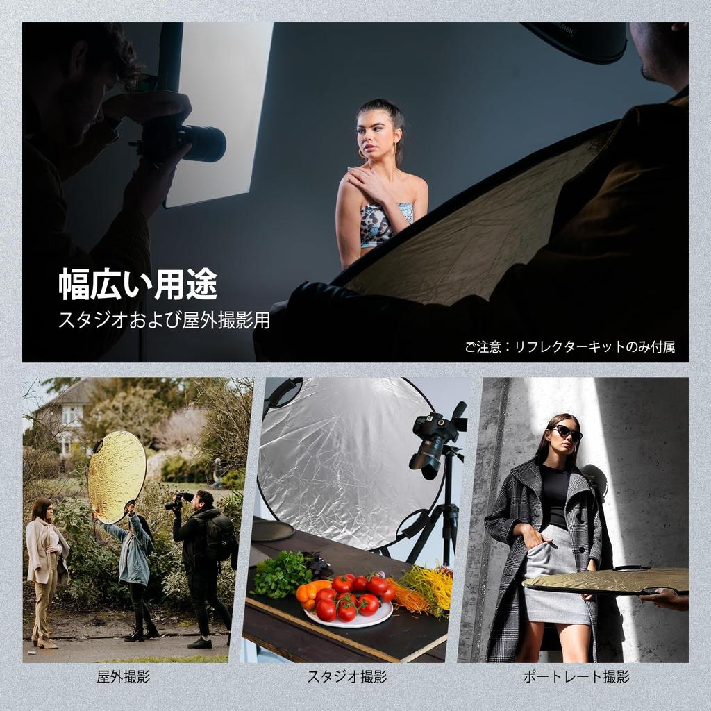 Светоотражатель NEEWER с ручкой-держателем Резьба 5в1 Складной Круглый Диффузор Фотографическое Освещение Подходит для Наружного Освещения 51"/130см 3/8"