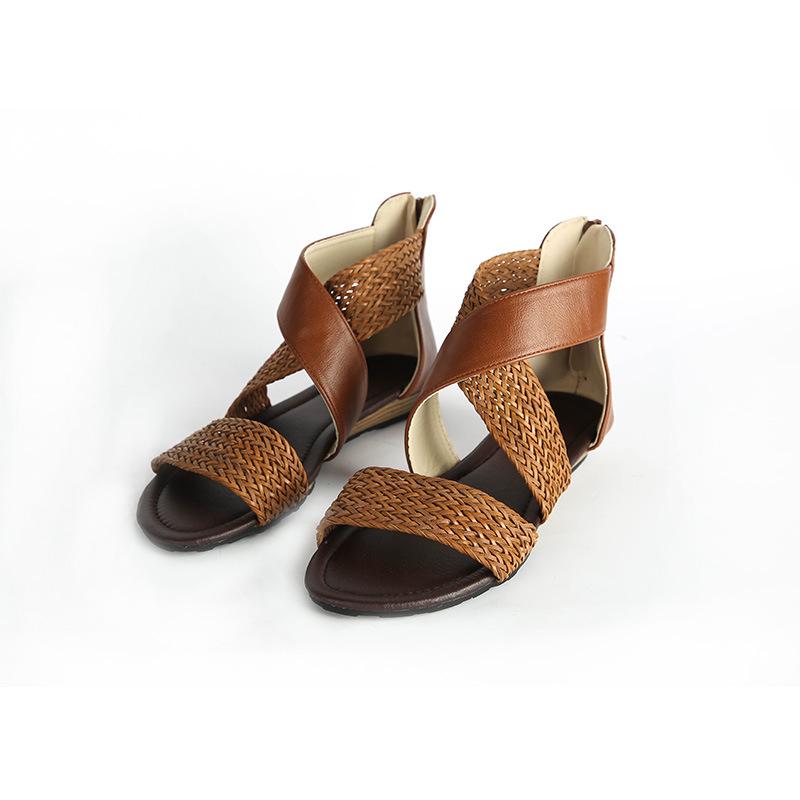 Новые летние белые эспадрильи на танкетке, женские сандалии, с открытым носком, гладиаторские сандалии, женские повседневные босоножки на шнуровке, женские сандалии на платформе ert5