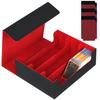 MOUJANPO Large Capacity Magnetic Deck Case, PU Leather, Holds 1050/1800/2400 Cards, Compatible with Pok?mon, Yu-Gi-Oh!, and Other Card Games, Includes