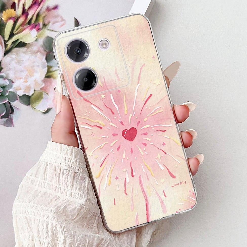 Для Xiaomi Poco M7 Pro 5G Чехол Прозрачный Модный Роскошный Мультяшный Забавный Крутой Расписной Мягкий Чехол для Телефона Для Poco M7 Pro 5G Задняя Крышка