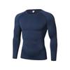 Men's Colorful Quick-Dry Compression Tights Long Sleeve Running Shirt - Breathable Elastic Base Layer for Sports Fitness