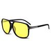 Polarized Sunglasses Wellington Night Vision Driving Glasses Mirror Lens Ultra Light Square Sunglasses Double Bridge UV400 Cut Outdoor Fishing Golf