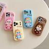 3D Милый Чехол-держатель для телефона Cry Baby для iPhone 17 Air 17 16 15 14 13 Pro 12 11 Pro Max 16E Мягкий силиконовый чехол