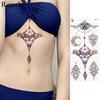 1PC Watercolor Rose Temporary Tatoo Chain Fake Jewelry Bracelet Flash Tatoo For Women Body Art Tatoo