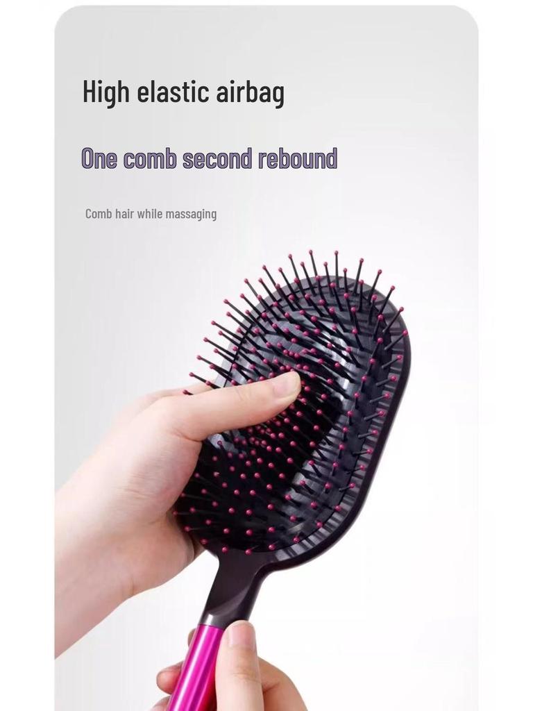 Портативная расческа-подушка с воздушной подушкой для укладки пышных волос – Массажная парикмахерская расческа для девочек