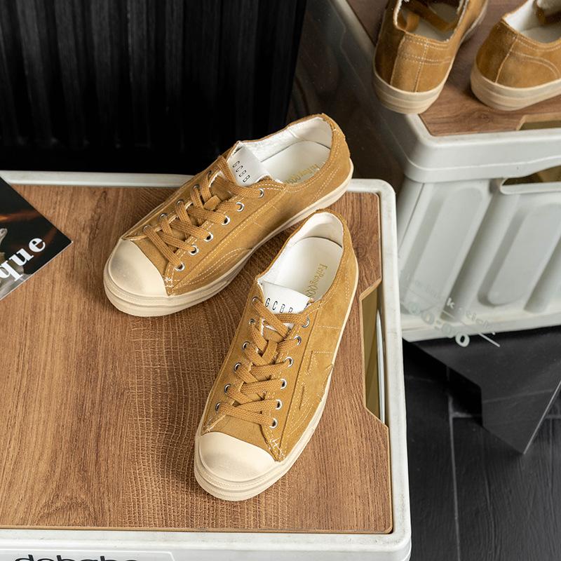 Версия из коровьей кожи кроссовок Stars в старом ретро-стиле, маленькие грязные туфли на плоской подошве, с наступающей на пятку задней частью, женские туфли, универсальные повседневные спортивные грязные туфли