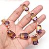 Necklace Bio-Tourmaline Quartz 14 Ct Gold Plated Silver Jewelry 18-20''